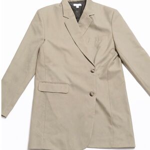 NWT Topshop Neutral Beige Oversized Blazer | Nordstrom